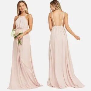 Show Me Your Mumu Amanda Maxi Dress In Dancing Queen Shine Blush‎ Size XS Formal